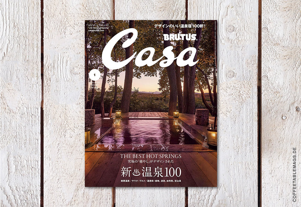 Casa Brutus – Number 297: The Best of Hot Springs – Cover
