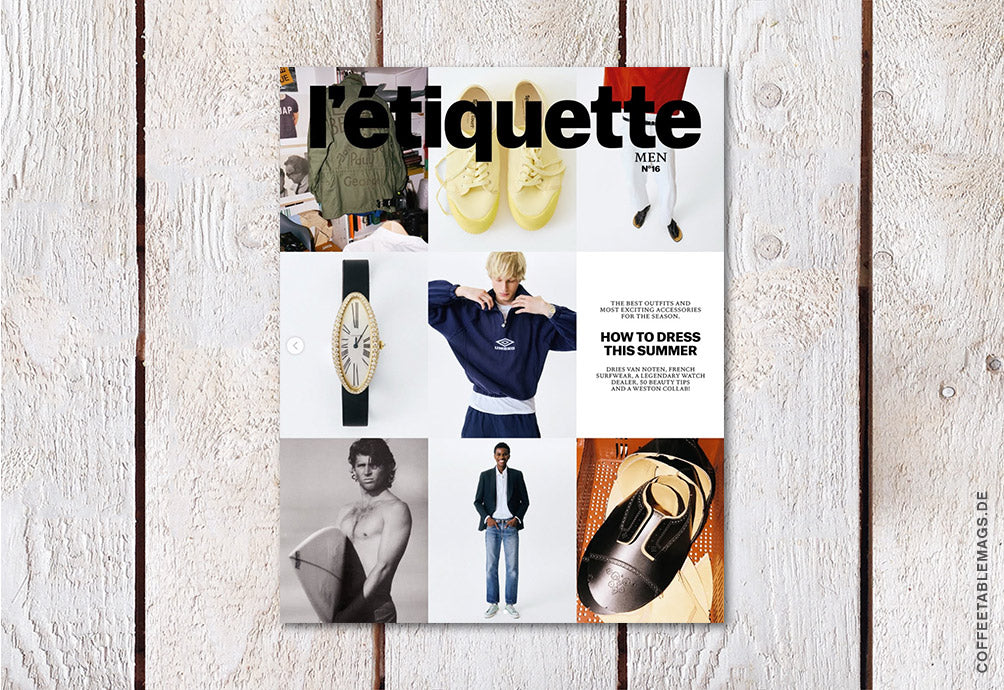 L’étiquette Men – Issue 16: Spring/Summer 2026 (UK Version), cover, men’s fashion magazine