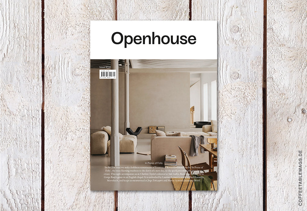 Openhouse Magazine – Issue 21: In Praise of Folly – Cover 02