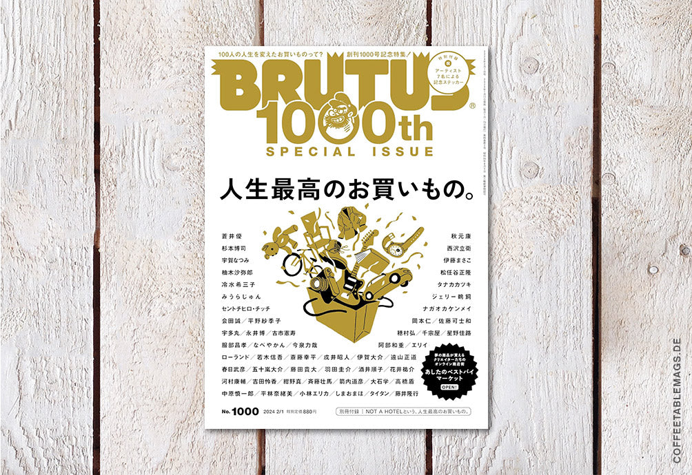 BRUTUS Magazine – Number 1000: The best purchase of your life – Cover