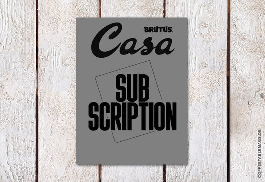 Casa Brutus Subscription – Cover