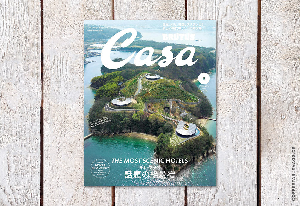 Casa Brutus – Number 314: The Most Scenic Hotels, cover, japanese design & interior magazine