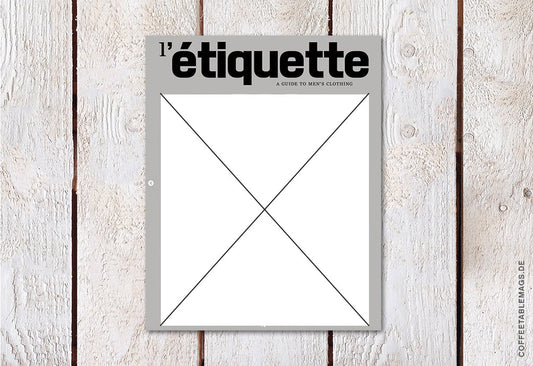 L’étiquette Men –  Issue 16: Spring/Summer 16 (UK Version), cover, men’s fashion magazine