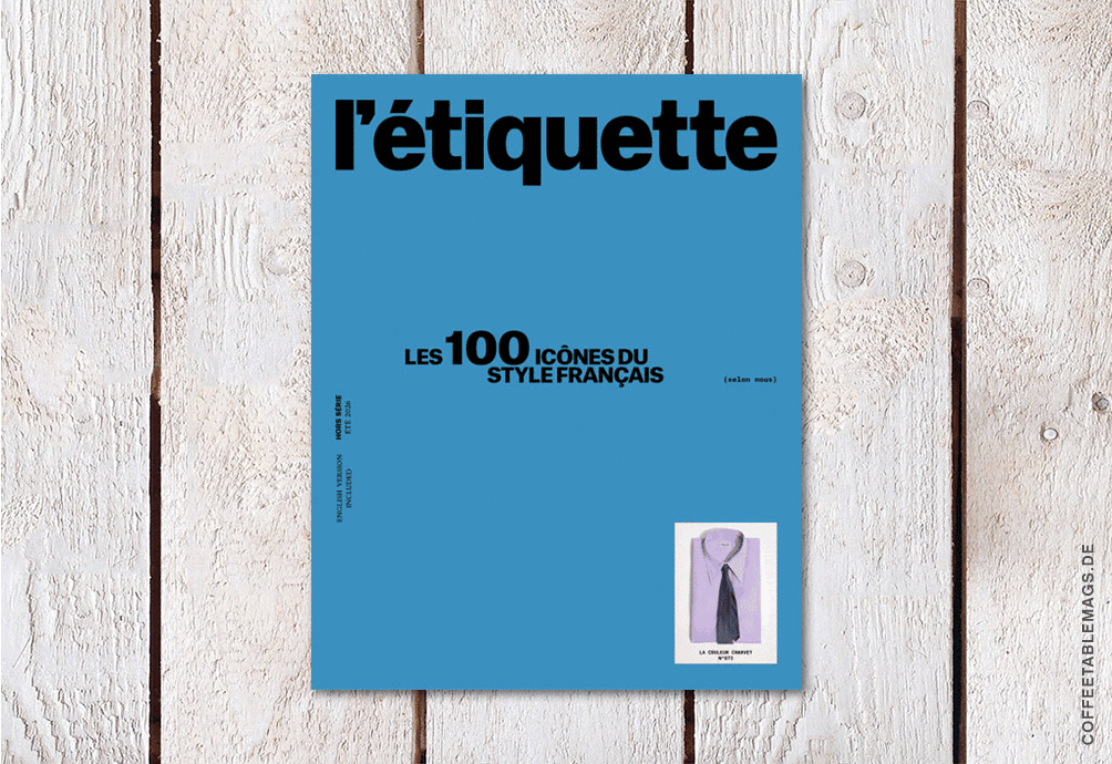 L’étiquette Men –  The 100 Icons of French Style (Special Issue), cover