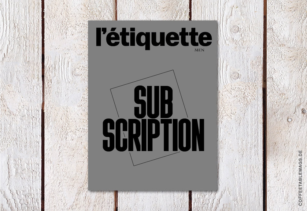 L’étiquette Men –  Subscription – Cover