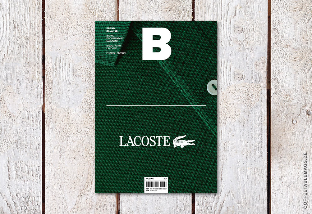Magazine B – Issue 101: Lacoste, cover, brand documentary magazine