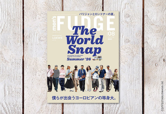 men’s FUDGE – Volume 184: The World Snap (Summer ’26), cover, japanese men’s fashion magazine