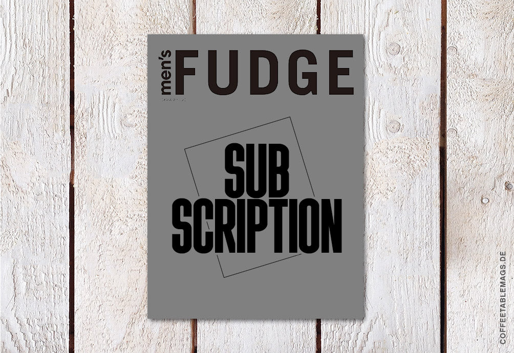 men’s FUDGE subscription cover, Japanese men’s lifestyle magazine