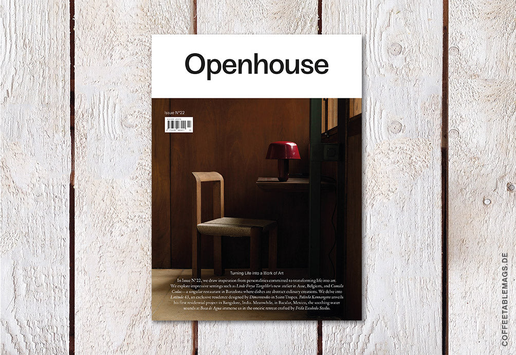 Openhouse Magazine – Issue 22: Turnin Life into a Work of Art – Cover 02