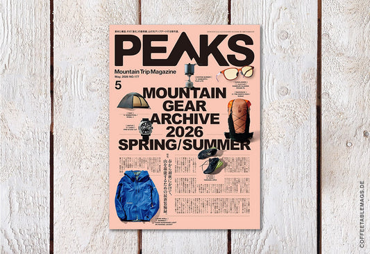 PEAKS – Numner 177: Mountain Gear Archive 2025 Spring/Summer, cover