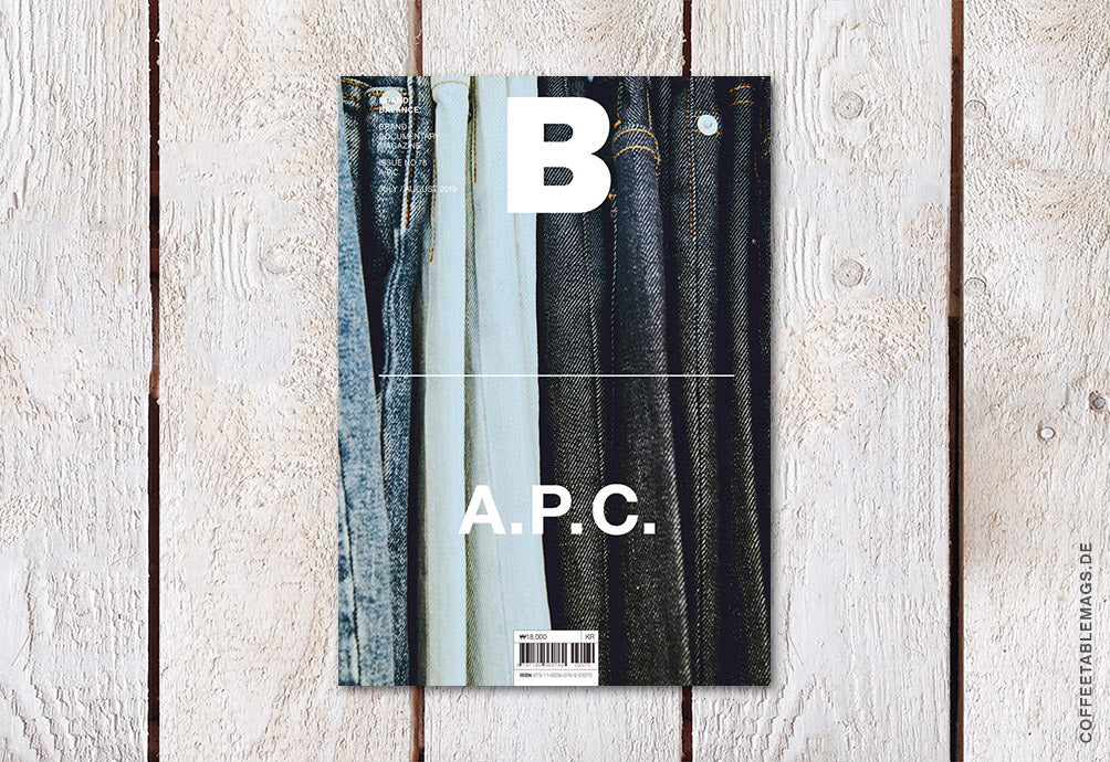 Magazine B – Issue 78: A.P.C. – Cover