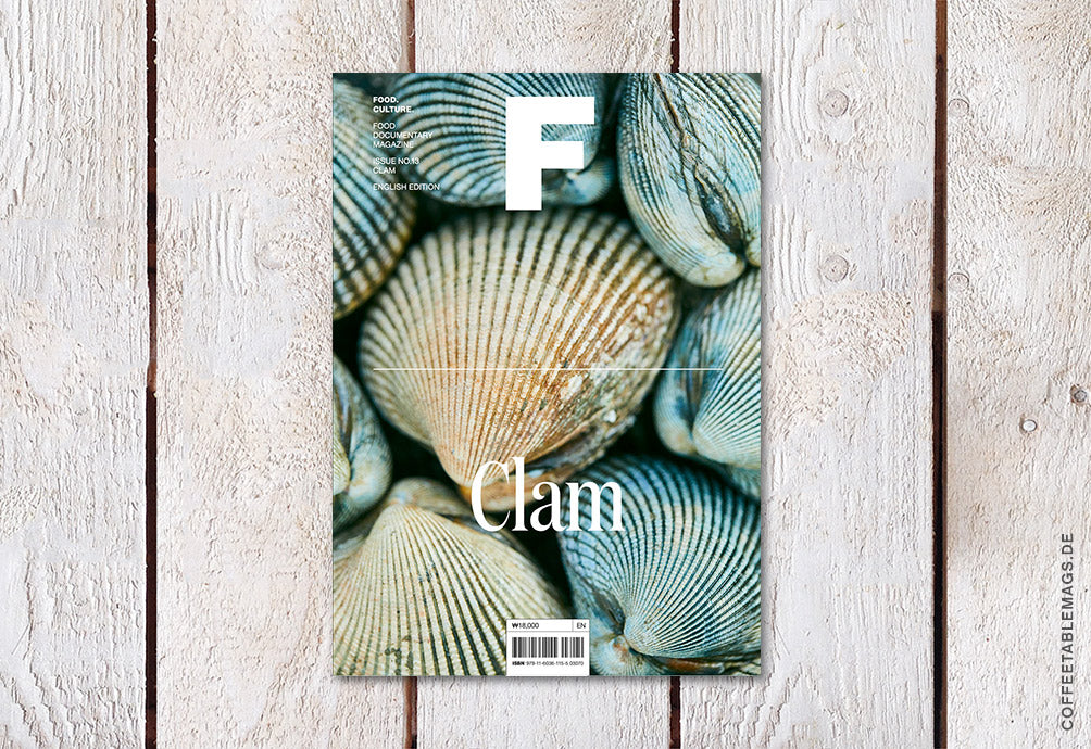 Magazine F – Issue 13: Clam – Cover